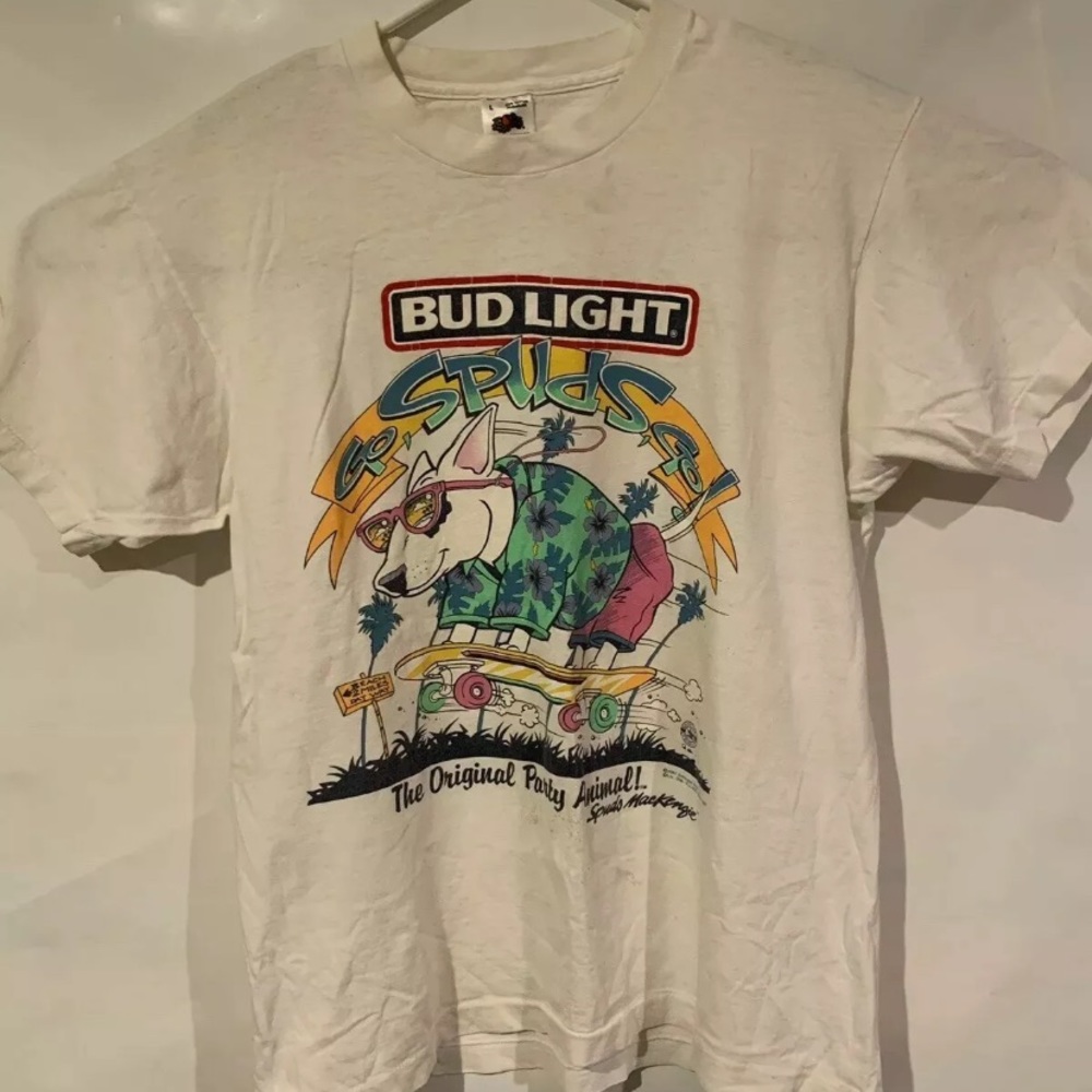 Vintage Spuds Mackenzie party animal t shirt 1987